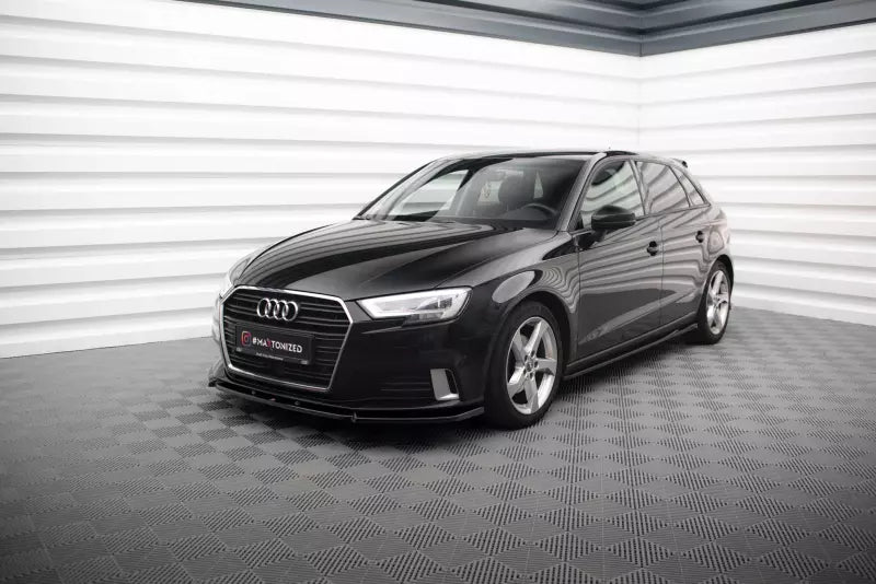 Maxton Design Seitenschweller (Paar) für Audi A3 Sportback 8V Facelift Hochglanz schwarz – Ansicht 2