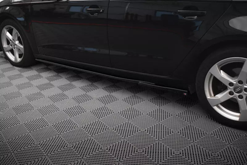 Maxton Design Seitenschweller (Paar) für Audi A3 Sportback 8V Facelift Hochglanz schwarz – Ansicht 3