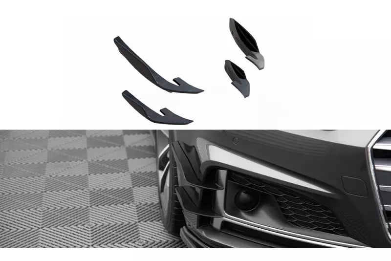 Maxton Design Stoßstangenflügel vorne (Canards) Audi S5 / A5 S-Line Coupe / Sportback B9 F5 – Ansicht 2