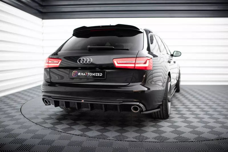 Maxton Design Heckdiffusor V.1 für Audi A6 Limousine / Avant C7 (2011-2014) Hochglanz schwarz – Ansicht 1