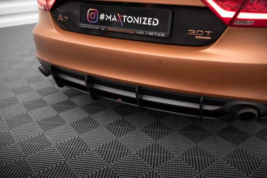 Maxton Design Street Pro Heckdiffusor für Audi A7 C7 Schwarz – Ansicht 1