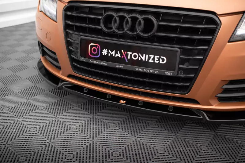 Maxton Design Frontlippe V.2 für Audi A7 C7 Hochglanz schwarz – Ansicht 3