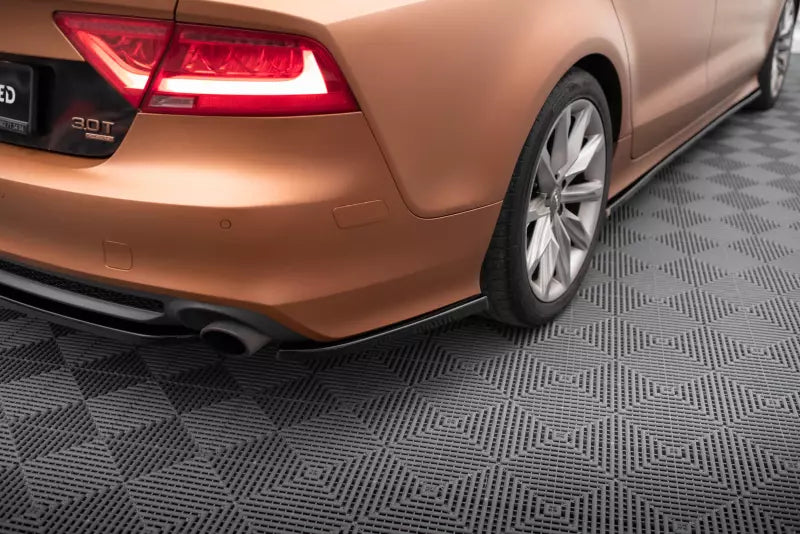 Maxton Design Diffusor Flaps für Audi A7 C7 Hochglanz schwarz – Ansicht 1