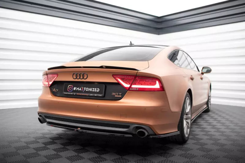 Maxton Design Diffusor Flaps für Audi A7 C7 Hochglanz schwarz – Ansicht 2