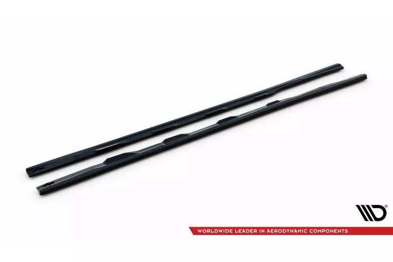 Maxton Design Seitenschweller (Paar) für Audi A7 C7 Hochglanz schwarz – Ansicht 3