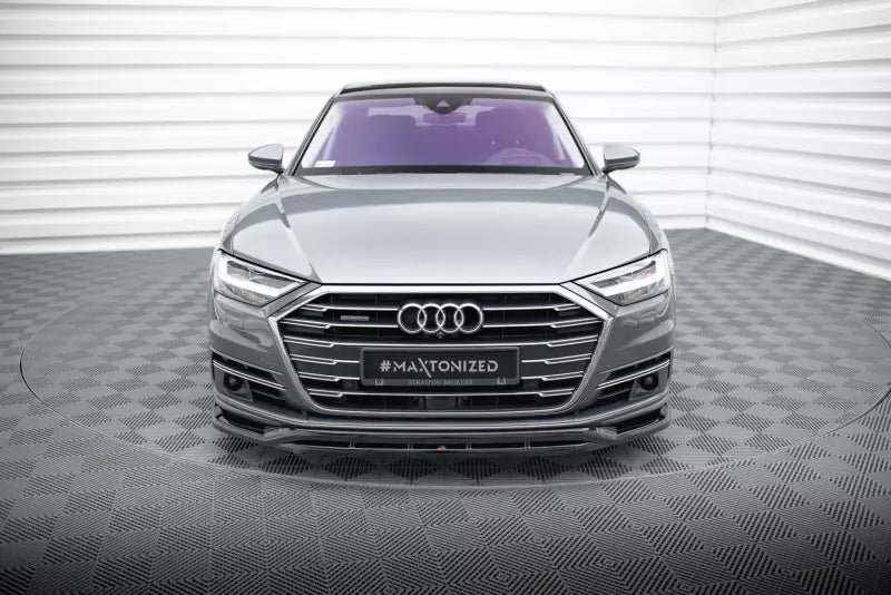 Maxton Design Frontlippe für Audi A8 D5 Hochglanz schwarz – Ansicht 1