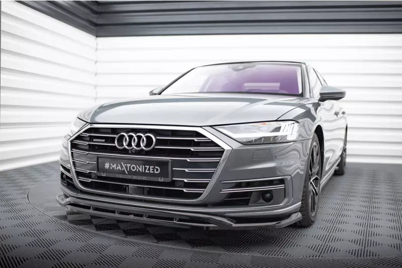 Maxton Design Frontlippe für Audi A8 D5 Hochglanz schwarz – Ansicht 3
