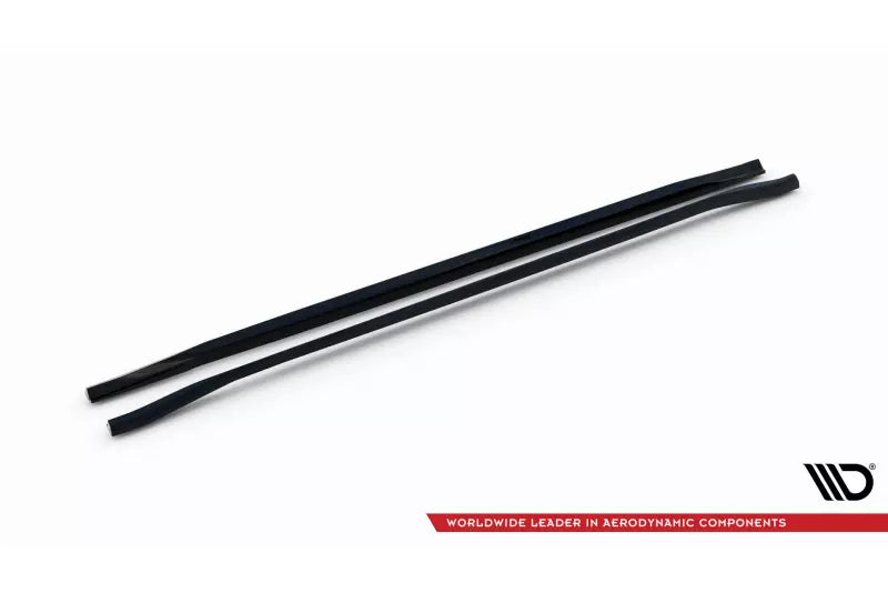 Maxton Design Seitenschweller (Paar) für Audi A8 D5 Hochglanz schwarz – Ansicht 4