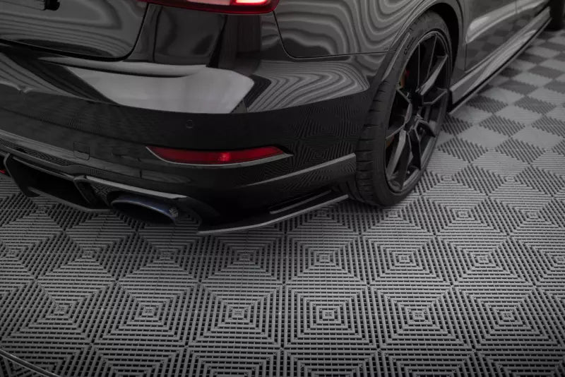Maxton Design Street Pro Diffusor Flaps für Audi RS3 Limousine 8V Facelift Schwarz matt – Ansicht 1
