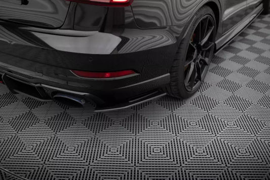 Maxton Design Street Pro Diffusor Flaps für Audi RS3 Limousine 8V Facelift Schwarz matt – Ansicht 1