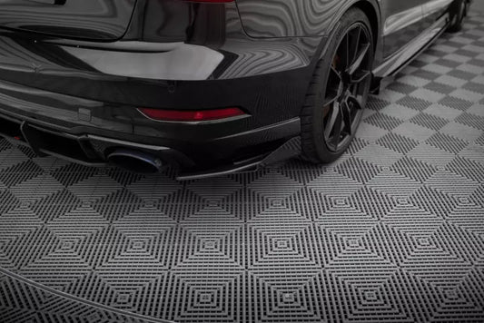 Maxton Design Street Pro Diffusor Flaps für Audi RS3 Limousine 8V Facelift Schwarz mit Hochglanz Flaps – Ansicht 1
