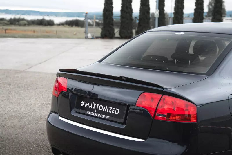 Maxton Design Heckspoiler Lippe für Audi RS4 Limousine B7 Hochglanz schwarz – Ansicht 2