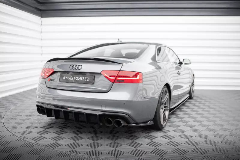 Maxton Design Diffusor Flaps V.2 für Audi S5 / A5 S-Line Coupe / Cabrio B8 8T Facelift Hochglanz schwarz – Ansicht 2