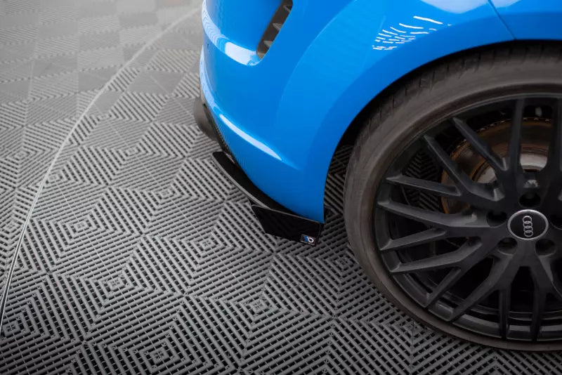 Maxton Design Street Pro Diffusor Flaps für Audi TT S 8S Schwarz mit Hochglanz Flaps – Ansicht 3