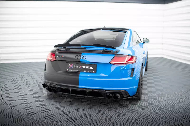 Maxton Design Street Pro Diffusor Flaps für Audi TT S 8S Schwarz mit Hochglanz Flaps – Ansicht 4