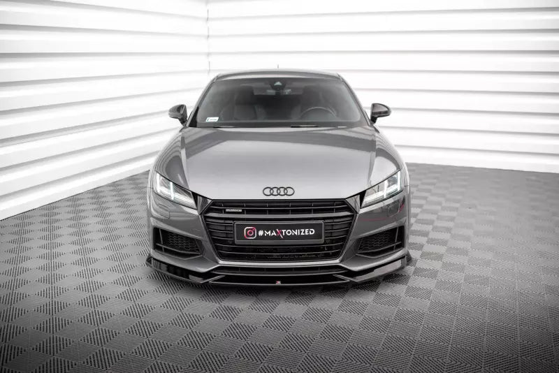 Maxton Design Frontlippe für Audi TT S / S-Line 8S Hochglanz schwarz – Ansicht 2