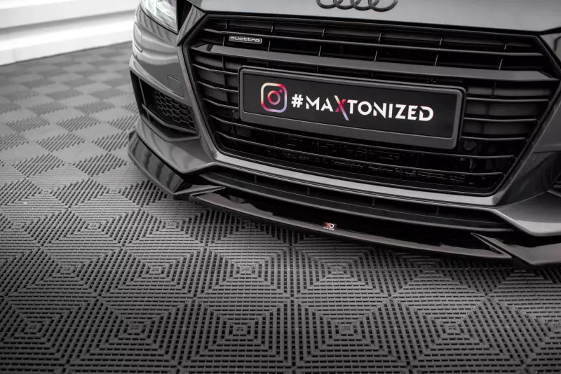 Maxton Design Frontlippe für Audi TT S / S-Line 8S Hochglanz schwarz – Ansicht 3