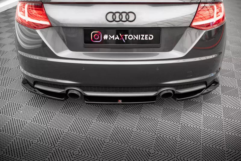 Maxton Design Heckdiffusor für Audi TT S-Line 8S Hochglanz schwarz – Ansicht 3
