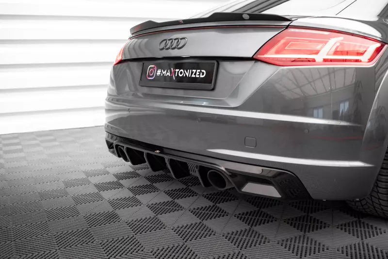 Maxton Design Heckdiffusor für Audi TT S-Line 8S Hochglanz schwarz – Ansicht 3
