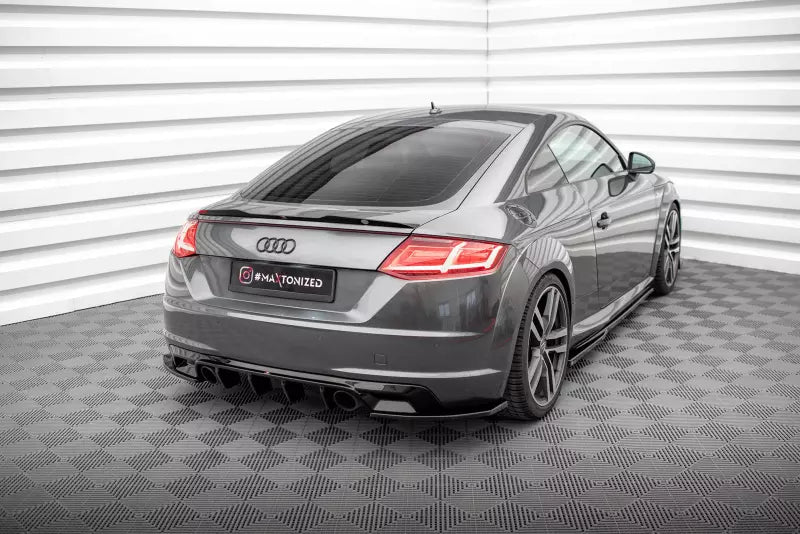 Maxton Design Diffusor Flaps V.2 für Audi TT S-Line 8S Hochglanz schwarz – Ansicht 3