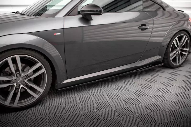 Maxton Design Seitenschweller (Paar) für Audi TT S-Line 8S Hochglanz schwarz – Ansicht 1