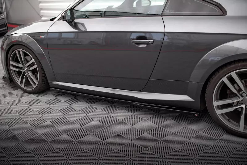 Maxton Design Seitenschweller (Paar) für Audi TT S-Line 8S Hochglanz schwarz – Ansicht 2