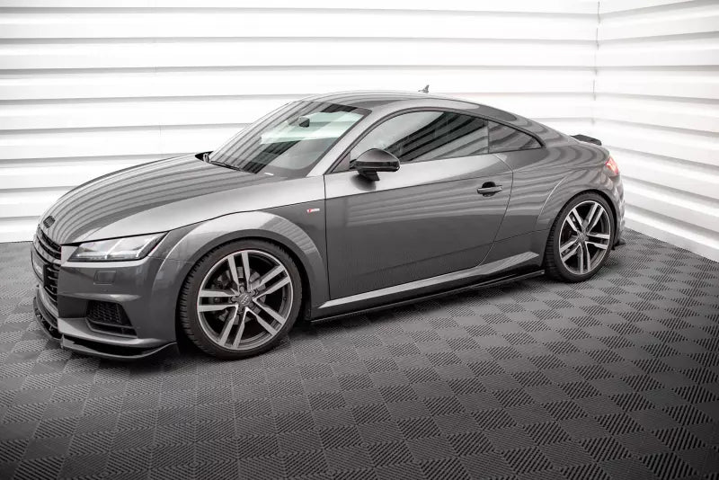 Maxton Design Seitenschweller (Paar) für Audi TT S-Line 8S Hochglanz schwarz – Ansicht 3