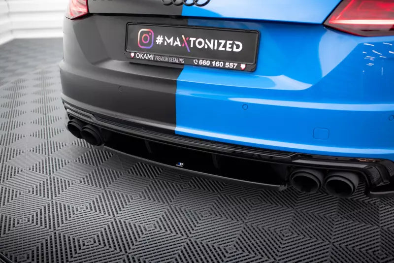 Maxton Design Heckdiffusor für Audi TT S 8S Hochglanz schwarz – Ansicht 3