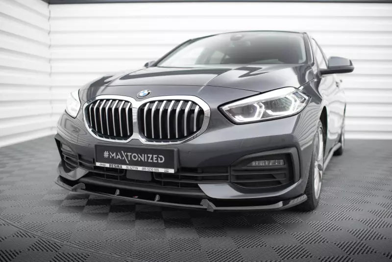 Maxton Design Frontlippe für BMW 1er F40 Hochglanz schwarz – Ansicht 1