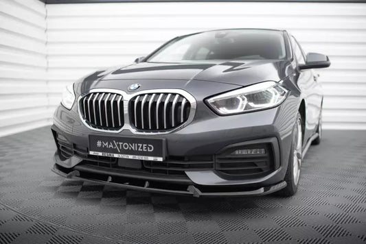 Maxton Design Frontlippe für BMW 1er F40 Hochglanz schwarz – Ansicht 1