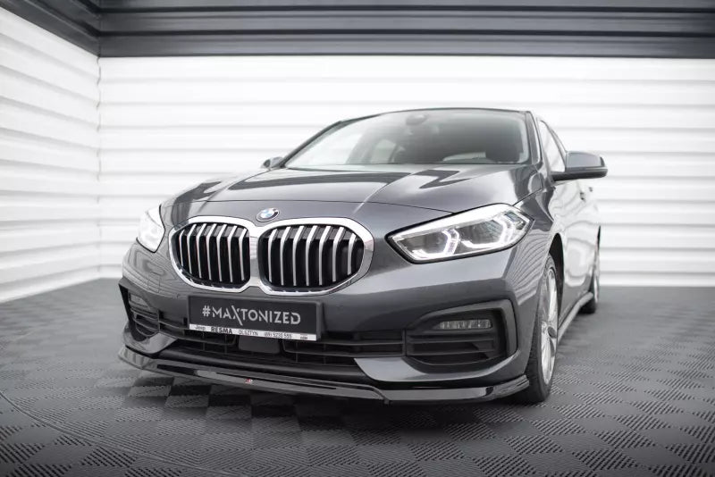 Maxton Design Frontlippe V.2 für BMW 1er F40 Hochglanz schwarz – Ansicht 1