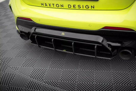 Maxton Design Street Pro Heckdiffusor V.2 für BMW 1er F40 M-Paket / M135i Schwarz matt – Ansicht 1