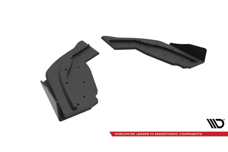 Maxton Design Street Pro Diffusor Flaps für BMW 1er F40 M-Paket / M135i Schwarz mit Hochglanz Flaps – Ansicht 4