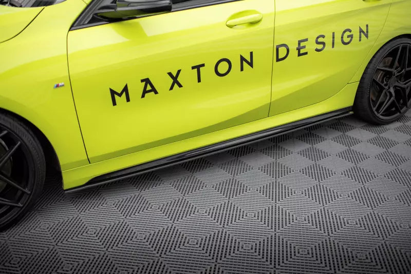 Maxton Design Street Pro Seitenschweller (Paar) für BMW 1er F40 M-Paket / M135i Schwarz matt – Ansicht 1