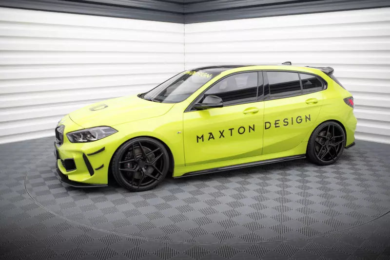 Maxton Design Street Pro Seitenschweller (Paar) für BMW 1er F40 M-Paket / M135i Schwarz matt – Ansicht 2