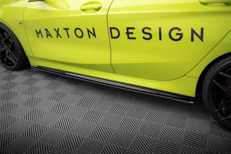 Maxton Design Street Pro Seitenschweller (Paar) für BMW 1er F40 M-Paket / M135i Schwarz matt – Ansicht 3