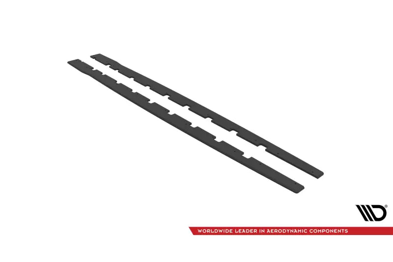 Maxton Design Street Pro Seitenschweller (Paar) für BMW 1er F40 M-Paket / M135i Schwarz matt – Ansicht 4