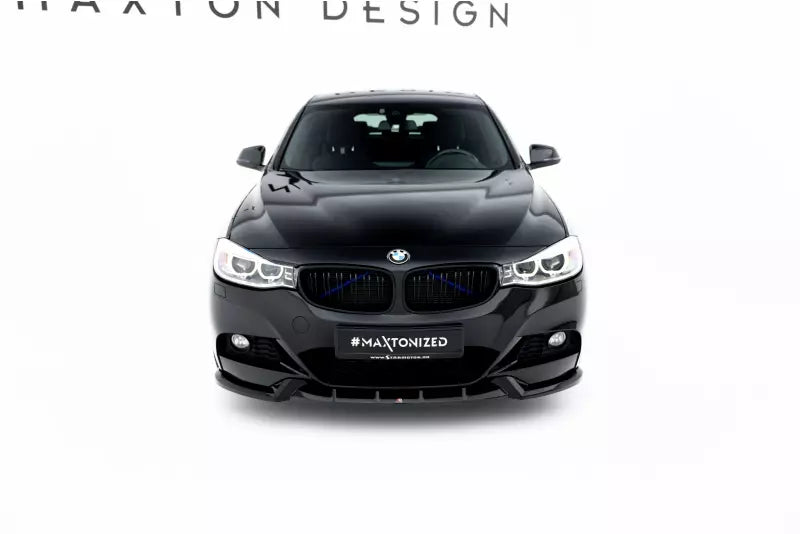 Maxton Design Frontlippe für BMW 3er GT M-Paket F34 Hochglanz schwarz – Ansicht 2
