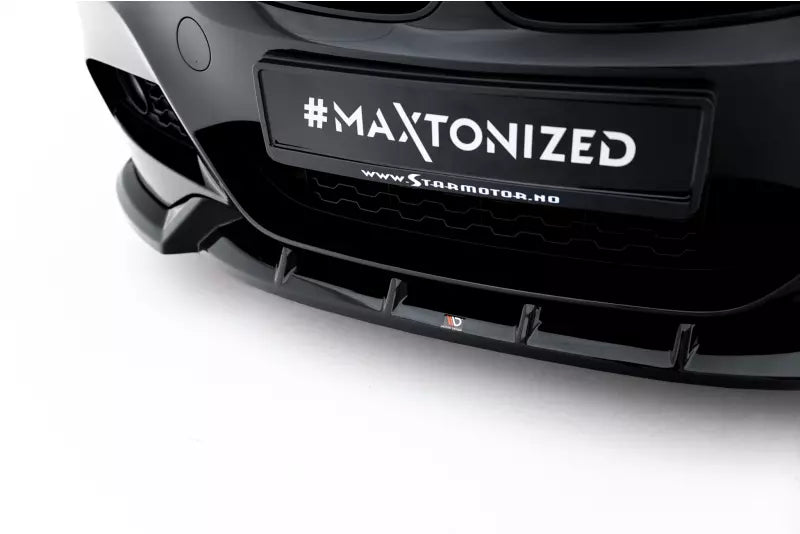 Maxton Design Frontlippe für BMW 3er GT M-Paket F34 Hochglanz schwarz – Ansicht 3