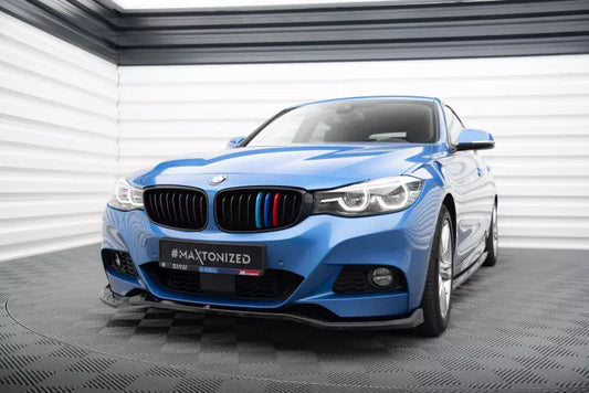 Maxton Design Frontlippe V.2 für BMW 3er GT M-Paket F34 Hochglanz schwarz – Ansicht 1