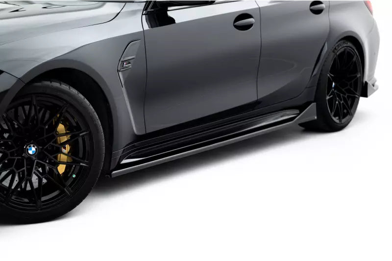 Maxton Design Seitenschweller (Paar) V.3 CSL Look für BMW M3 G80 / G81 Hochglanz schwarz – Ansicht 1