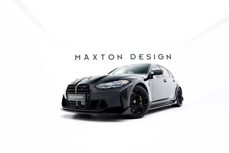 Maxton Design Seitenschweller (Paar) V.3 CSL Look für BMW M3 G80 / G81 Hochglanz schwarz – Ansicht 3