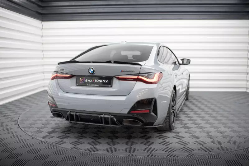 Maxton Design Street Pro Heckdiffusor für BMW 4er Gran Coupe M440i G26 Schwarz matt – Ansicht 1