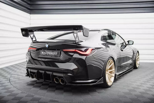 Maxton Design Diffusor Flaps V.4 für BMW M4 G82 Hochglanz schwarz – Ansicht 1