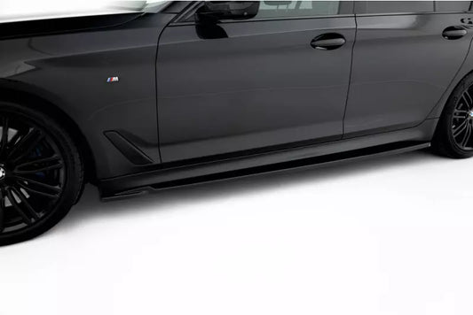 Maxton Design Seitenschweller (Paar) V.2 für BMW 5er M-Paket G30 / G31 Hochglanz schwarz – Ansicht 1