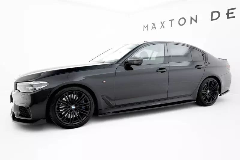 Maxton Design Seitenschweller (Paar) V.2 für BMW 5er M-Paket G30 / G31 Hochglanz schwarz – Ansicht 2