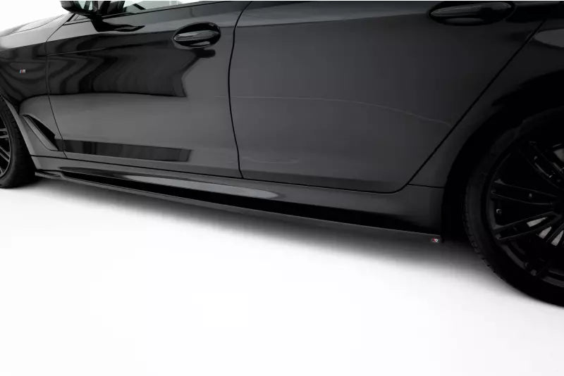 Maxton Design Seitenschweller (Paar) V.2 für BMW 5er M-Paket G30 / G31 Hochglanz schwarz – Ansicht 3