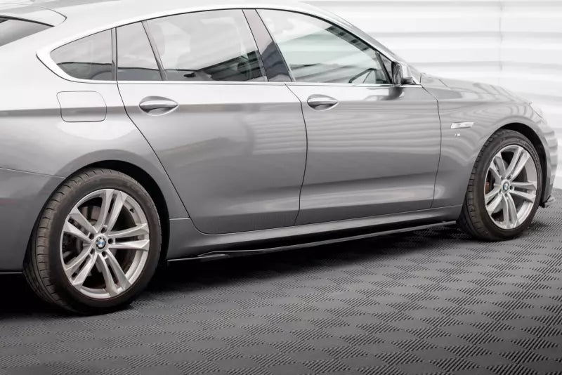 Maxton Design Seitenschweller (Paar) für BMW 5er GT M-Paket F07 Hochglanz schwarz – Ansicht 2