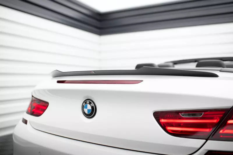 Maxton Design Heckspoiler Lippe für BMW M6 / 6 M-Paket Cabriolet F12 Hochglanz schwarz – Ansicht 1