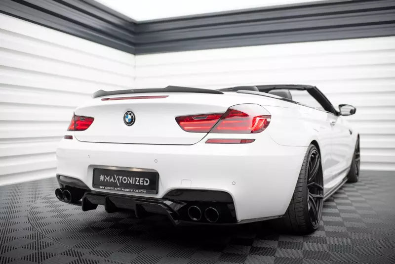 Maxton Design Heckspoiler Lippe für BMW M6 / 6 M-Paket Cabriolet F12 Hochglanz schwarz – Ansicht 2